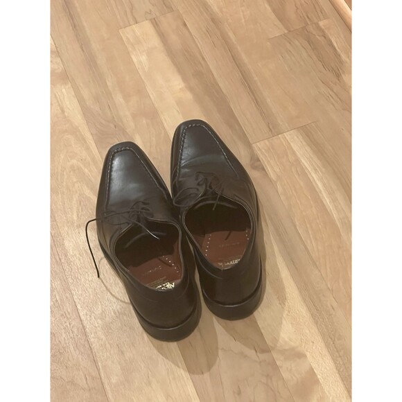MENS ALLEN EDMONDS POWELL BLACK LEATHER OXFORDS DRESS SHOES SZ 10 D main image 2